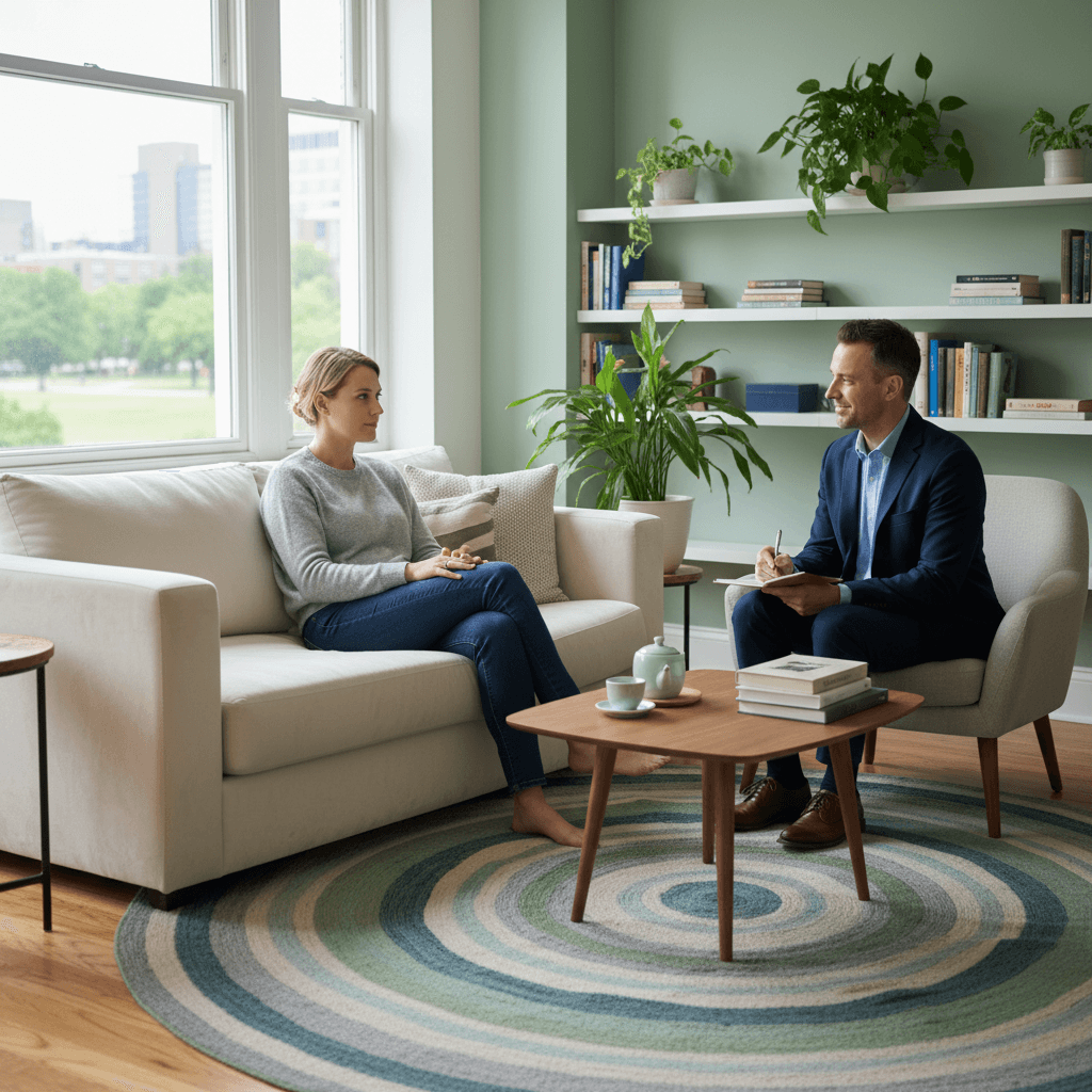 A calm but serious conversation between two people